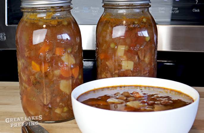 Canning Beef Vegetable Soup Recipe