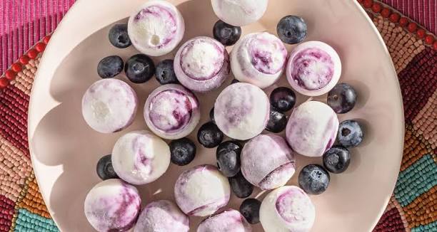 blueberry greek yogurt bites